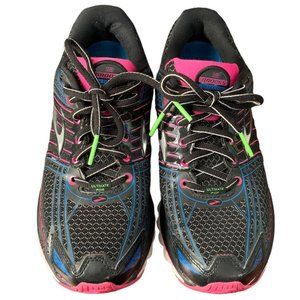 Brooks Glycerin Running Sneakers Black/Pink/Blue/Women's Size 8.